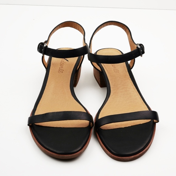 New MADEWELL The Louise Sandal in Leather Black - Picture 4 of 5
